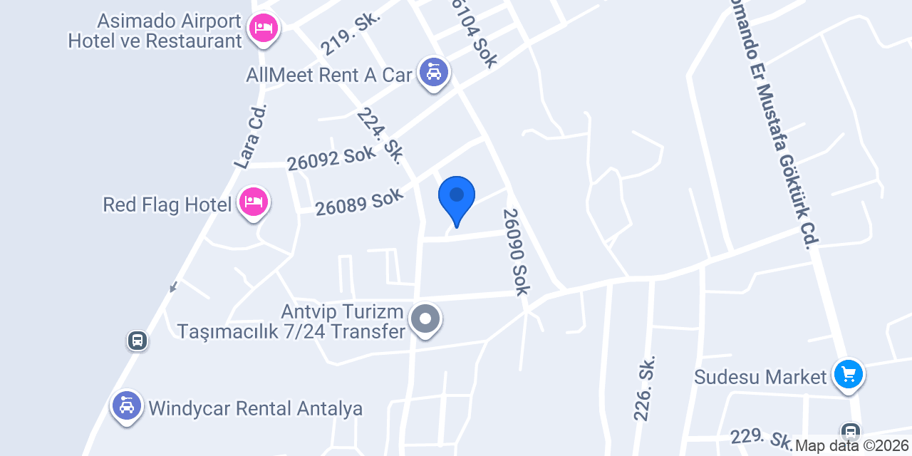 Antalya vip transfer konumu