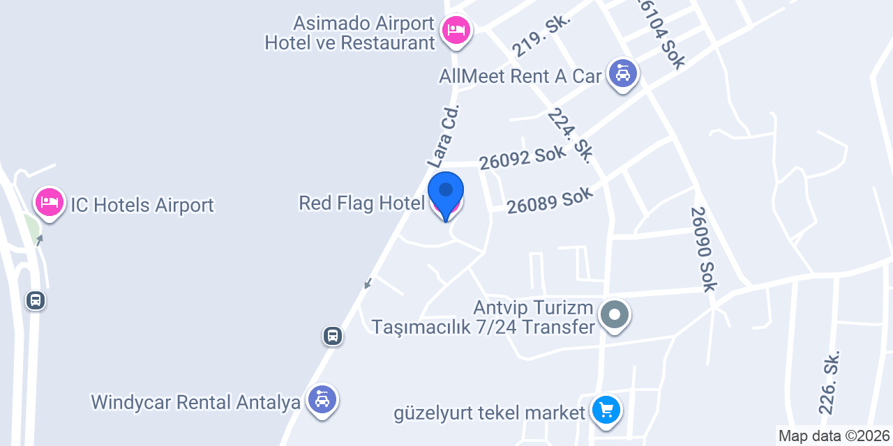 REGAL AİRPORT HOTEL ANTALYA konumu