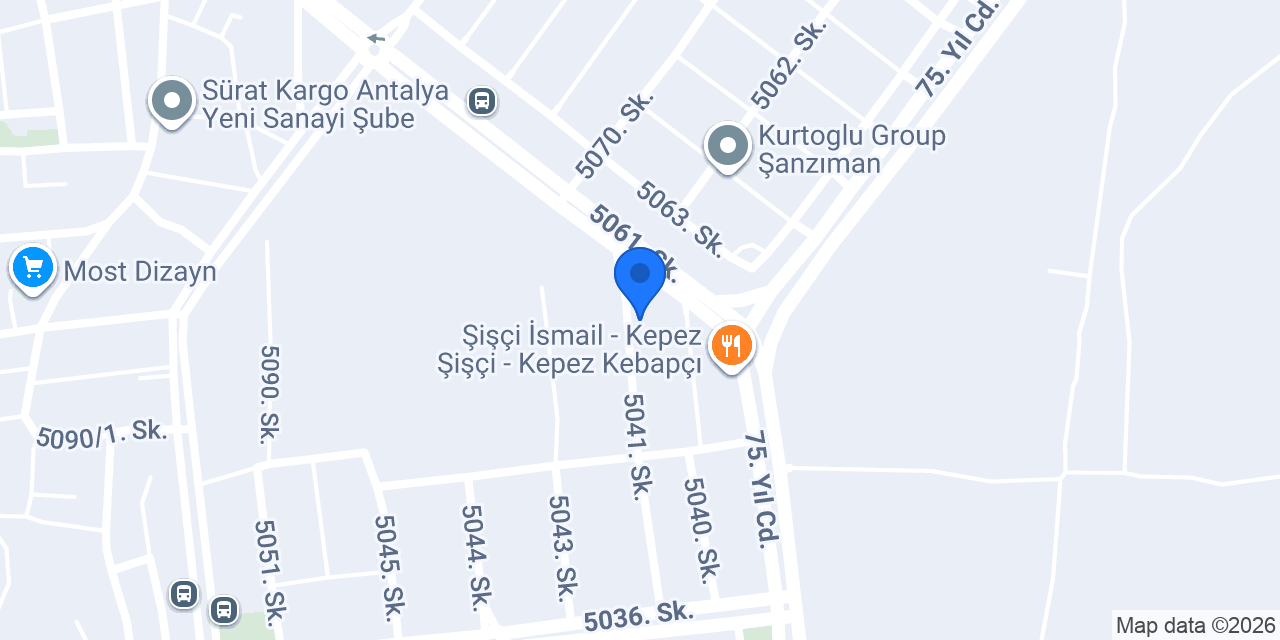 Merih Unlu Mamülleri konumu
