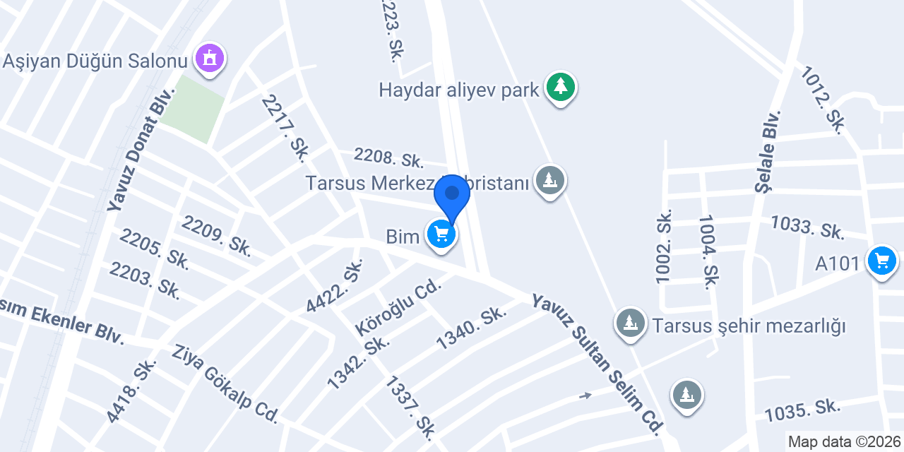 Tarsus Yemekçilik konumu