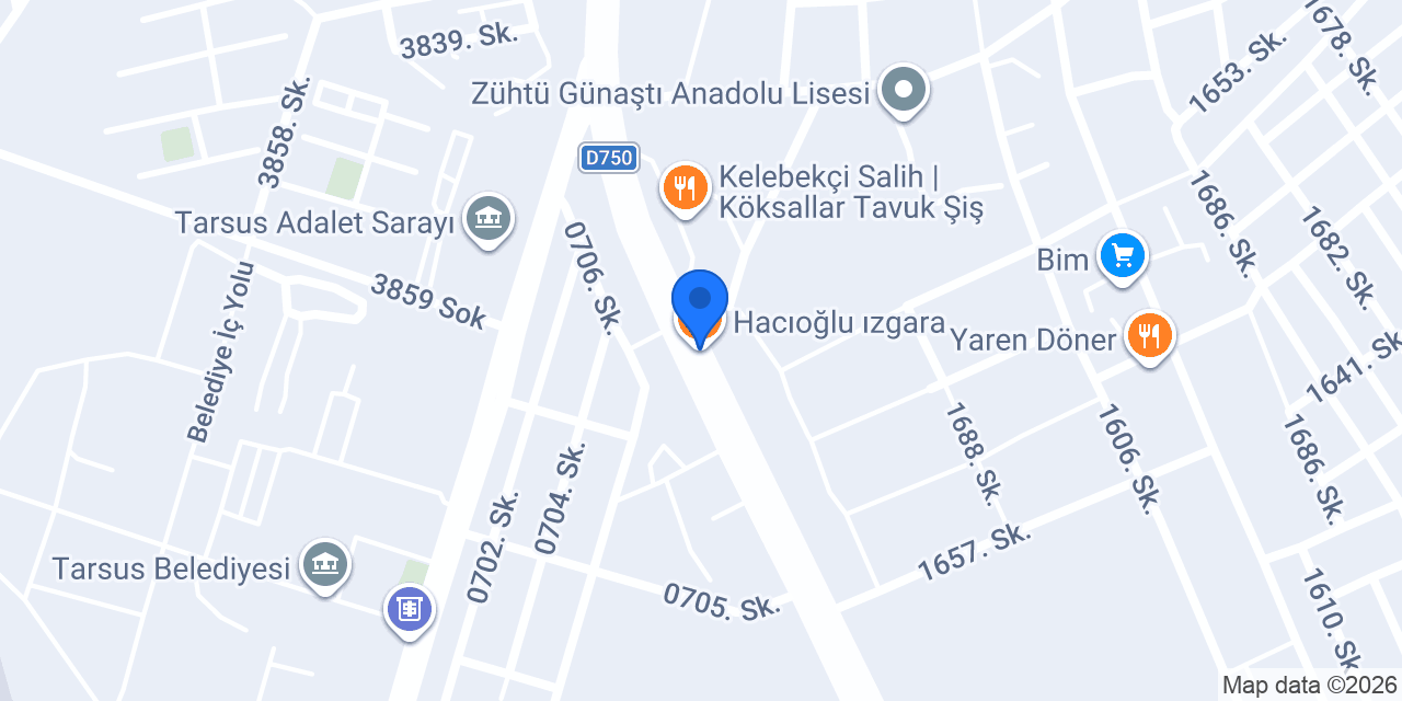 Hacıoğlu ızgara konumu