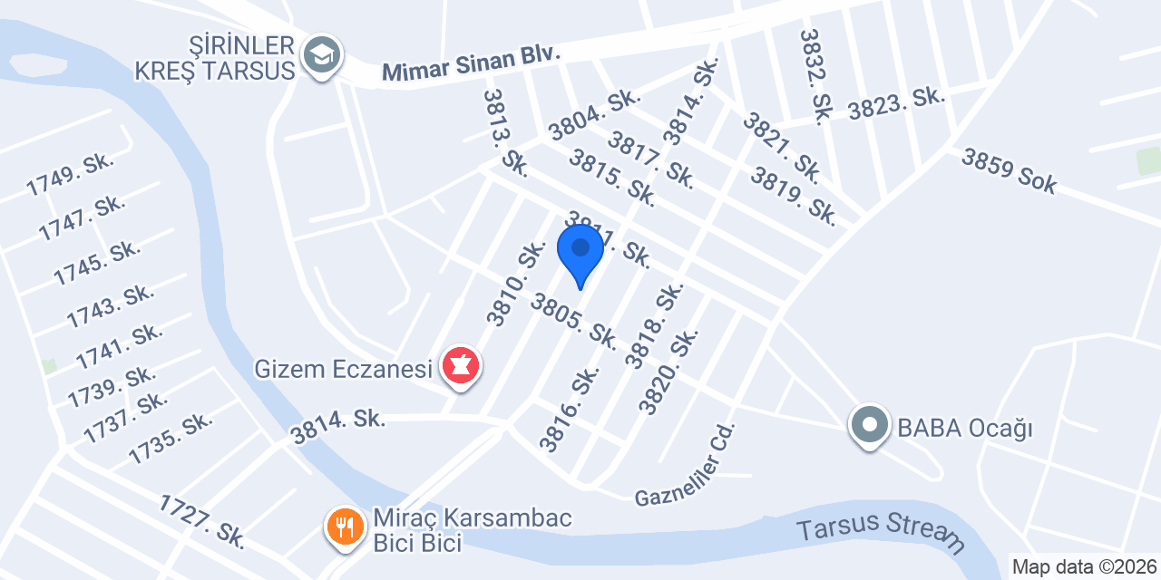 Arsamiea Çiğköfte konumu