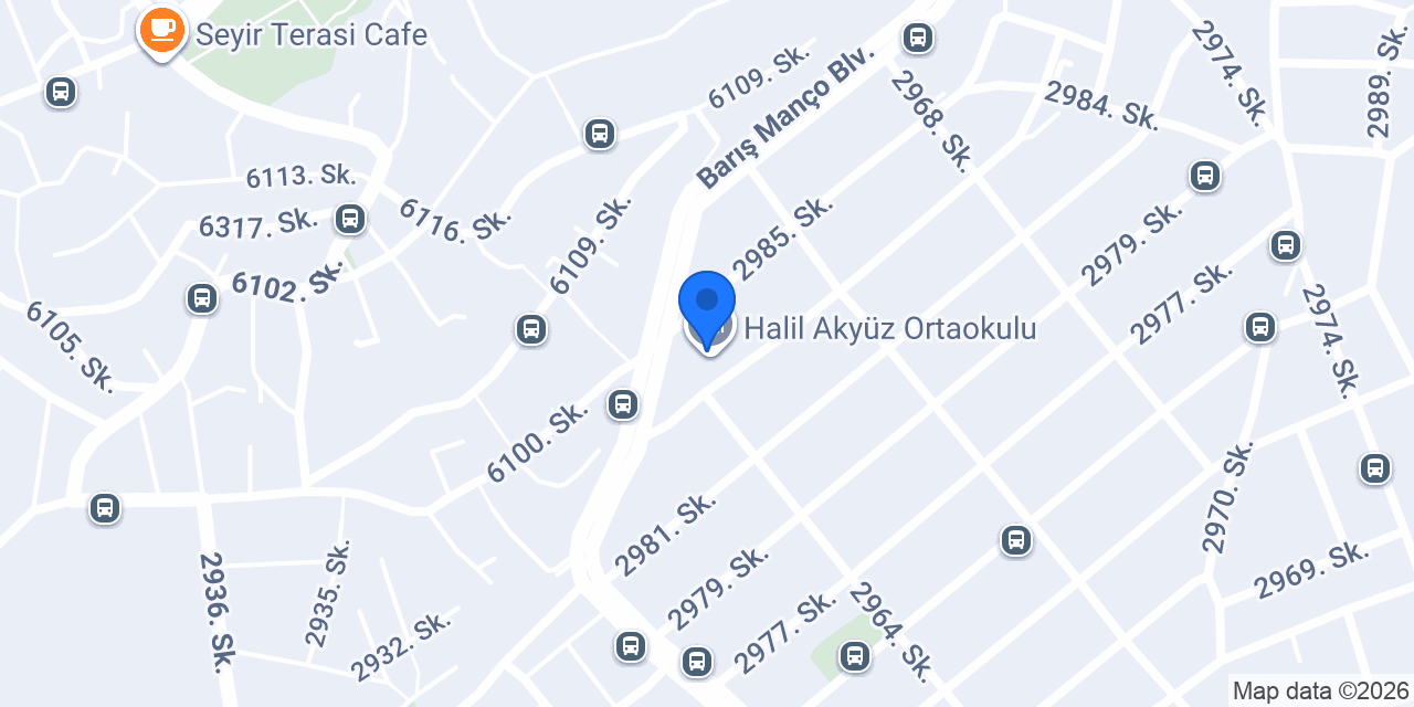 Halil Akyüz Ortaokulu konumu