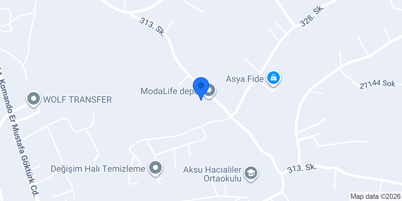 ModaLife depo konumu