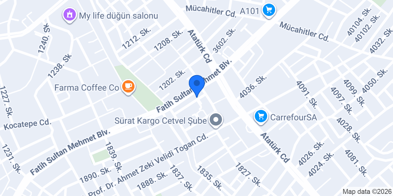 Özünlü INSAAT konumu