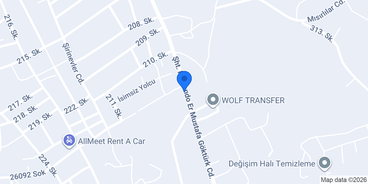 Rush Rent A Car konumu