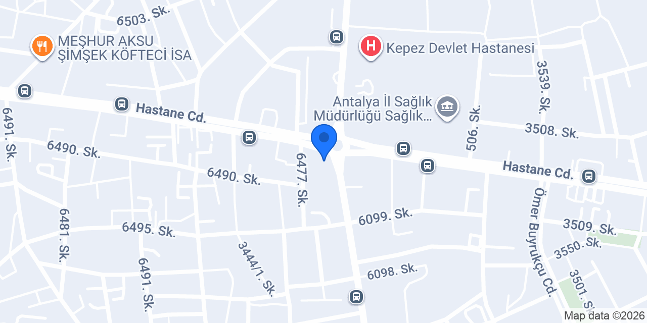Kepez İşitme Cihazları konumu