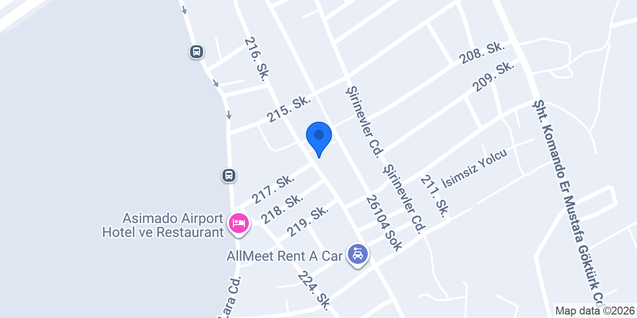 Adey Rent a Car konumu