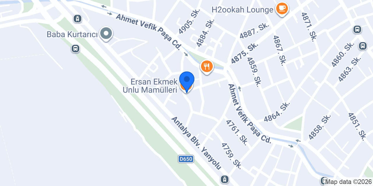 Ersan Ekmek Unlu Mamülleri konumu