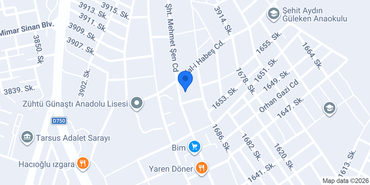 Oses Çiğ Köfte konumu