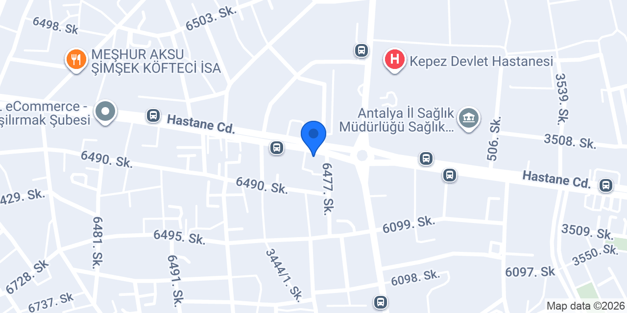 Çağlar Optik Antalya konumu