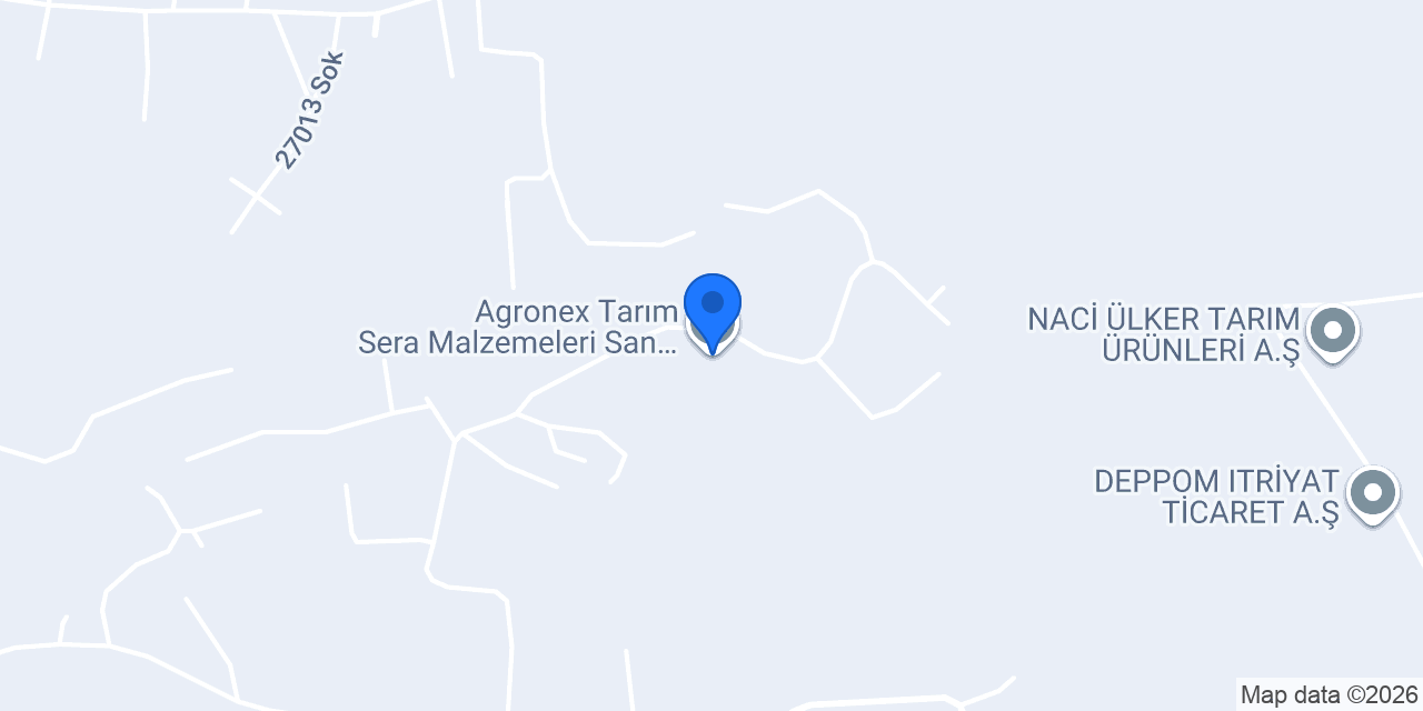 Agronex Tarım Sera Malzemeleri San. Tic. Ltd. Şti. konumu