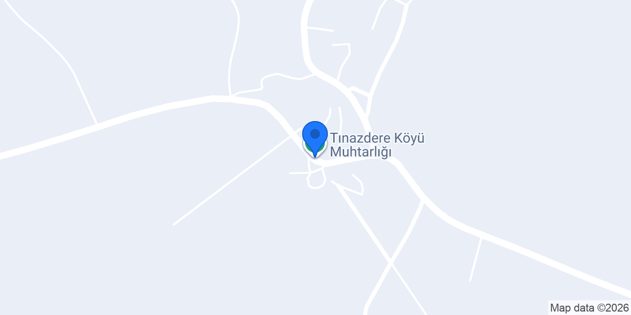 Tınazdere Köyü Muhtarlığı konumu