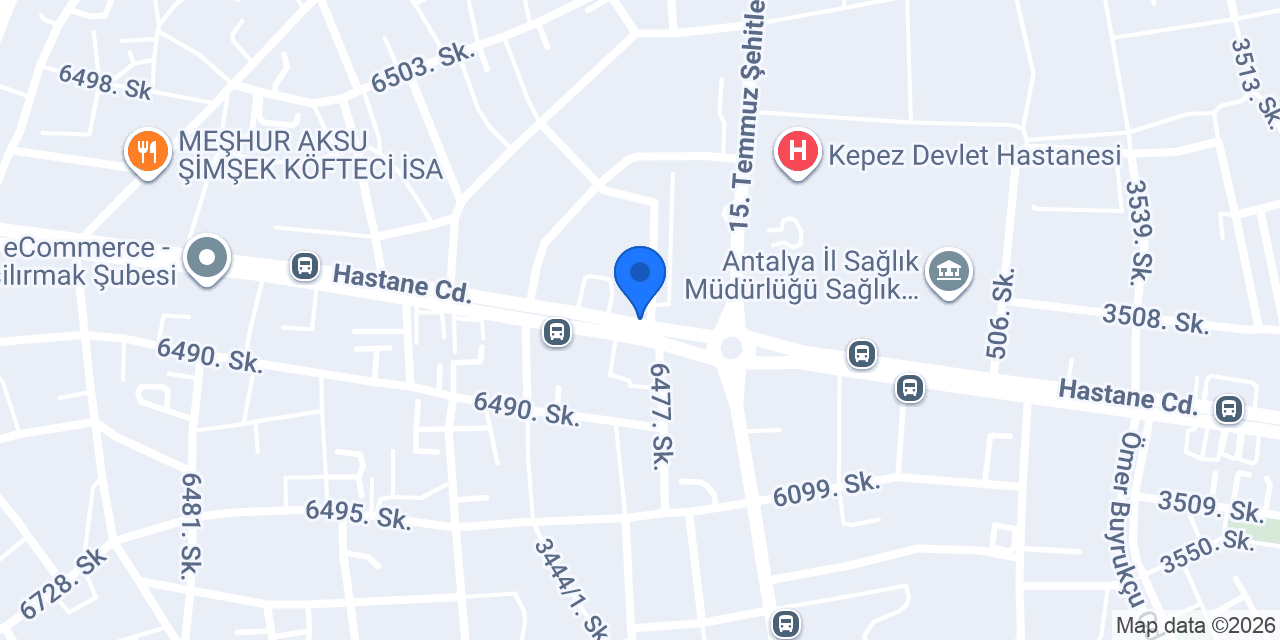 Aktin Eczanesi konumu
