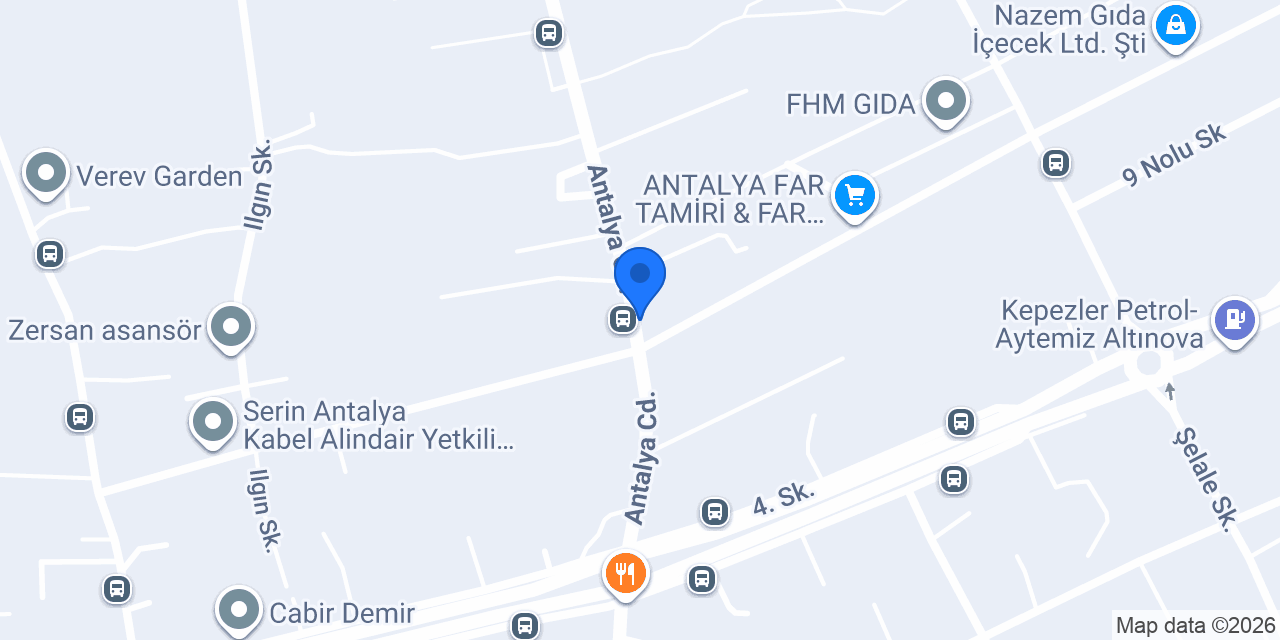 ÖZEN MOBİLYA.07.ANTALYA konumu