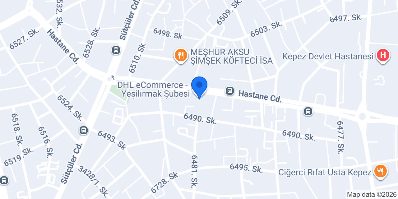 DHL eCommerce - Yeşilırmak Şubesi konumu