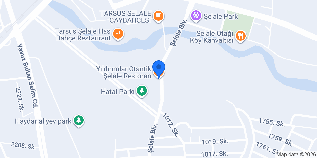 Yıldırımlar Otantik Şelale Restoran konumu