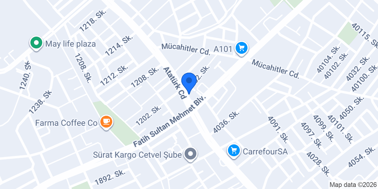 Tatlım Okey Salonu konumu