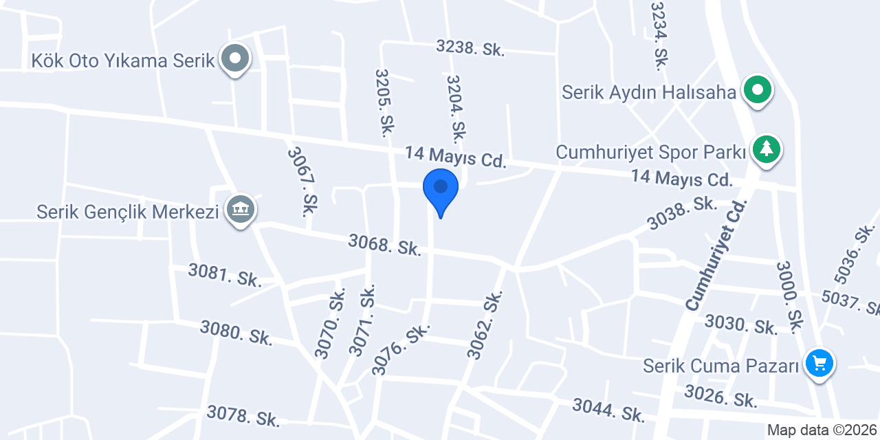 Serik seramik granit ustası konumu