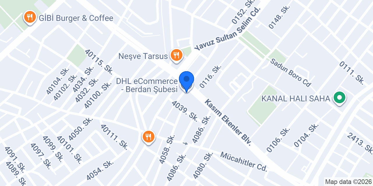 DHL eCommerce - Berdan Şubesi konumu