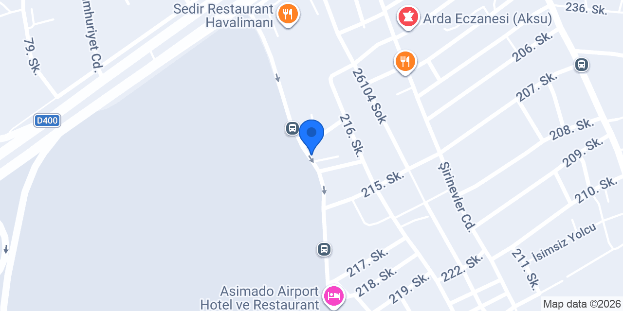 Oscar Rent A Car Antalya Havalimanı konumu