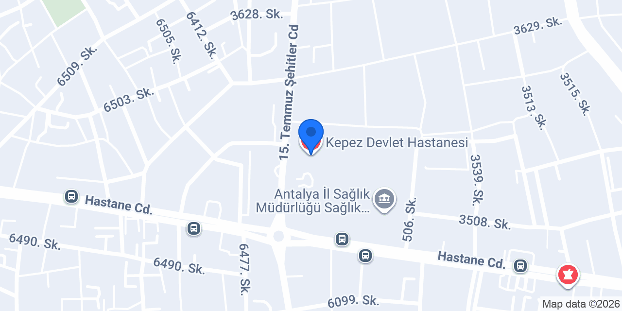Kepez Devlet Hastanesi konumu