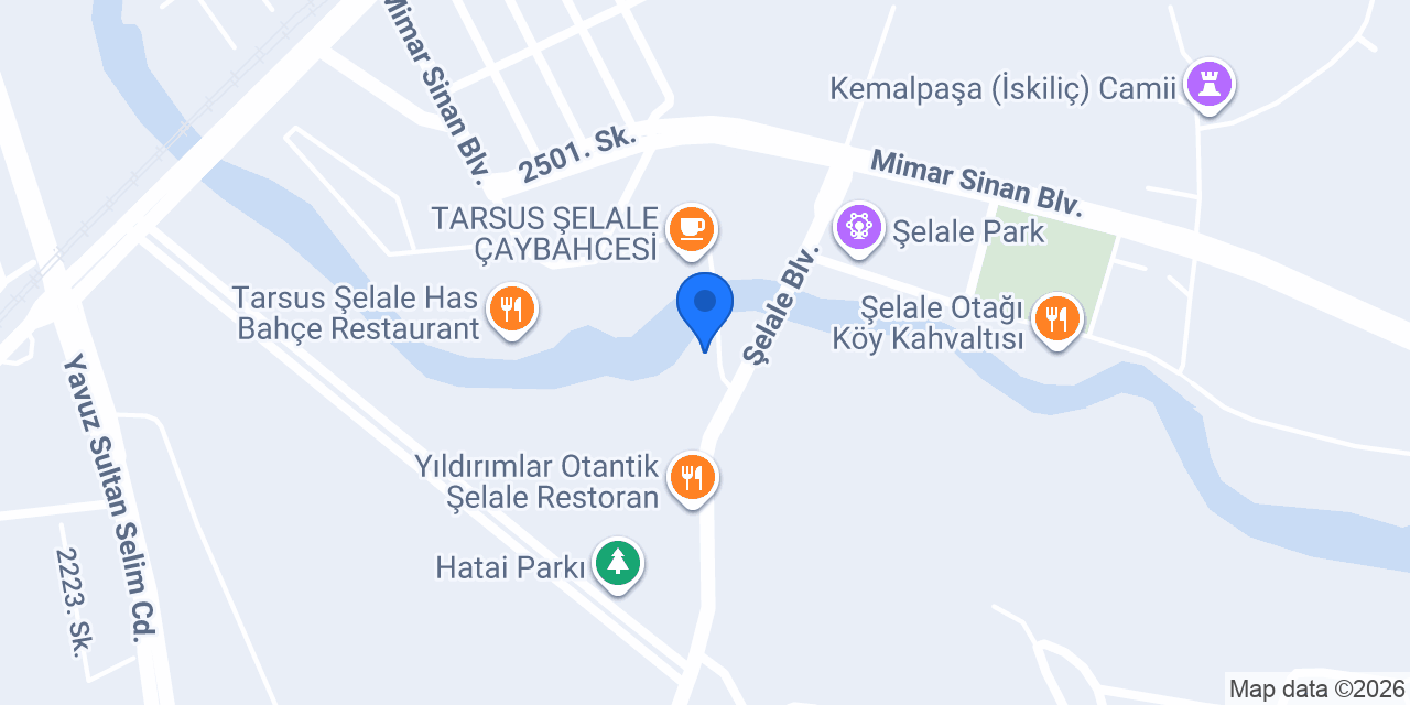 Tarsus Şelale Restaurant konumu