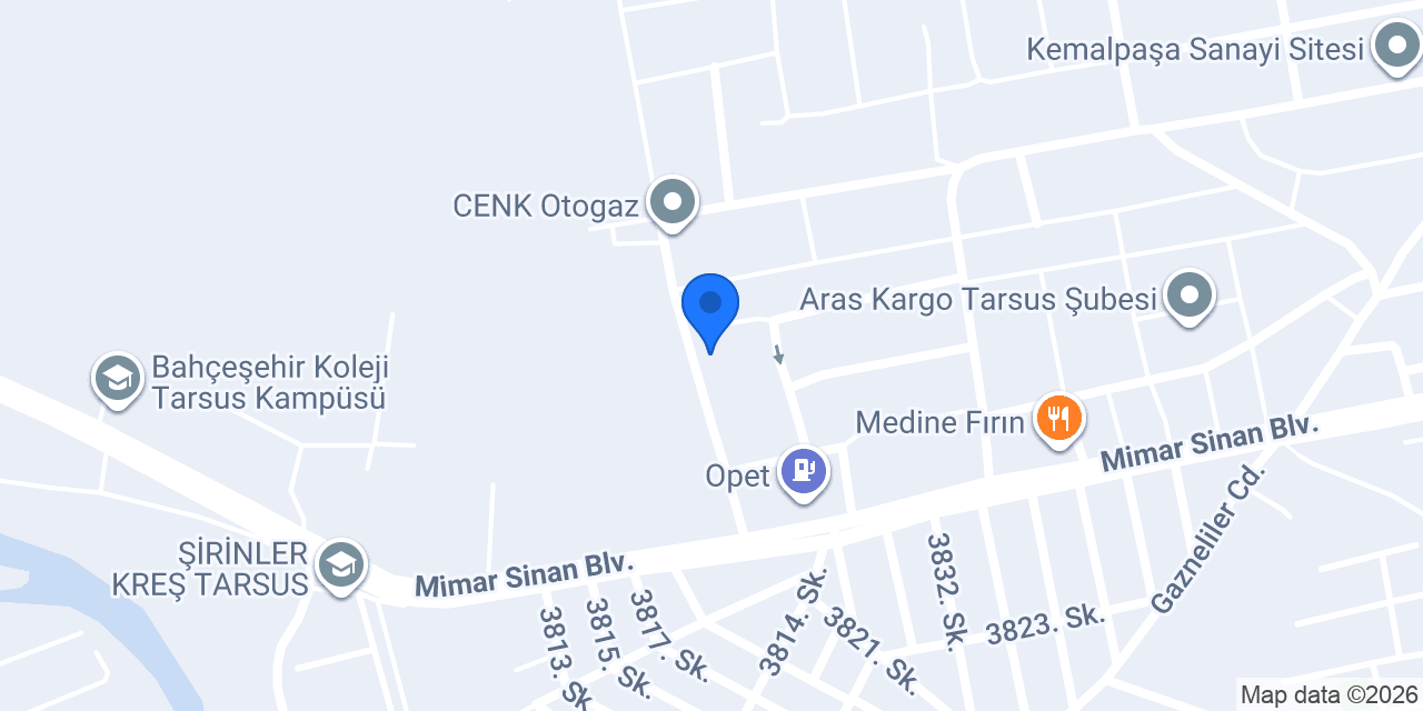 Adar Çelik Dübel konumu