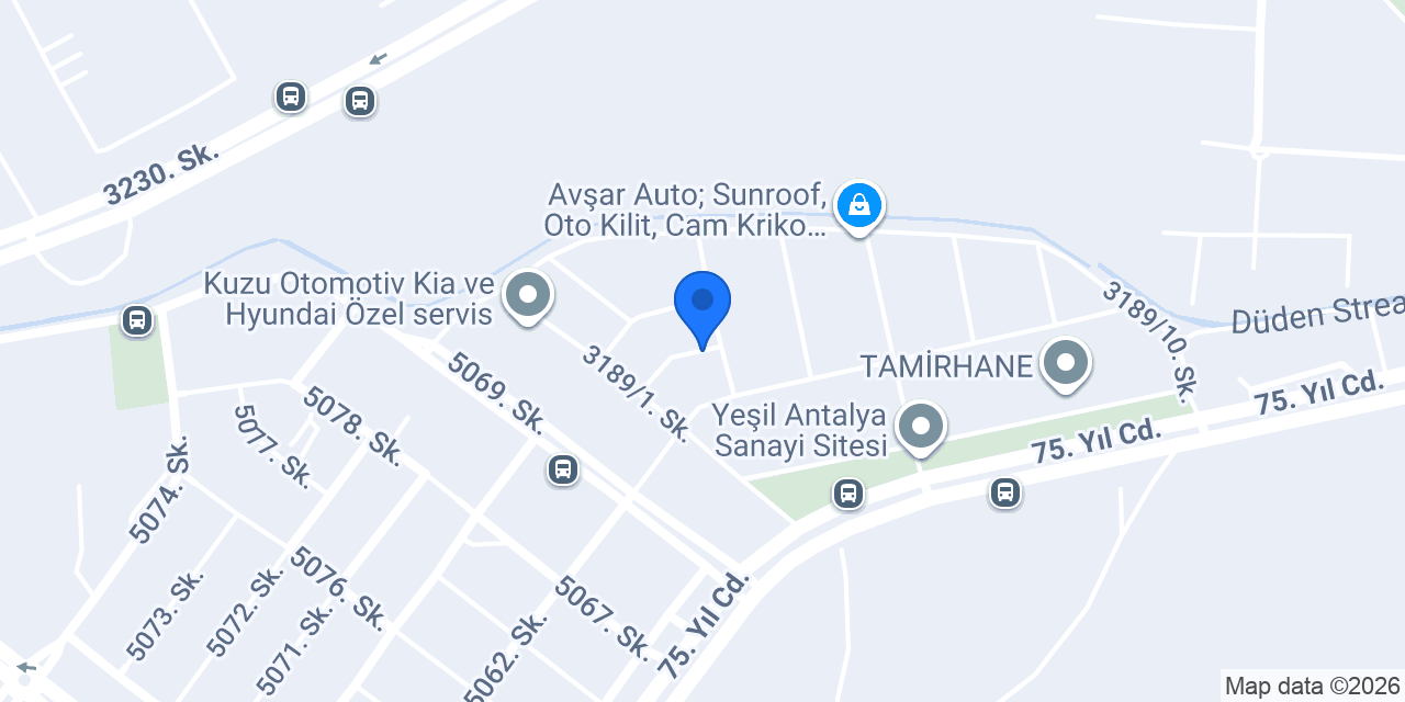 BARUT GARAJ Teknik Servis konumu