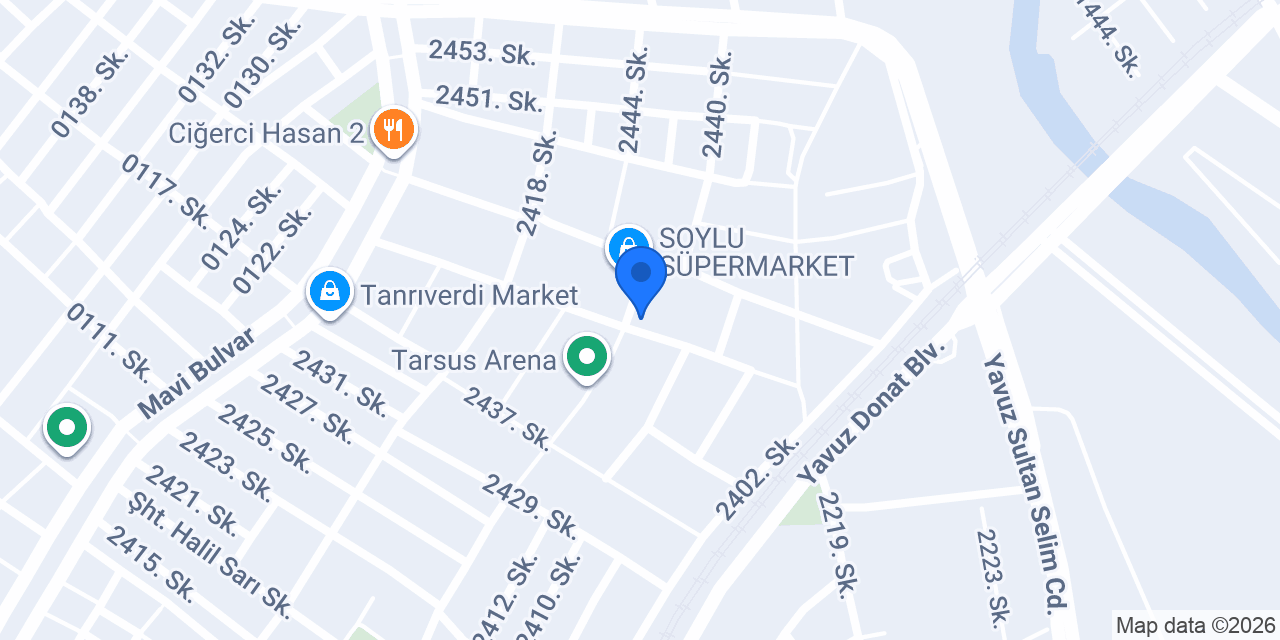 ALYA KUAÖFÖR TARSUS konumu