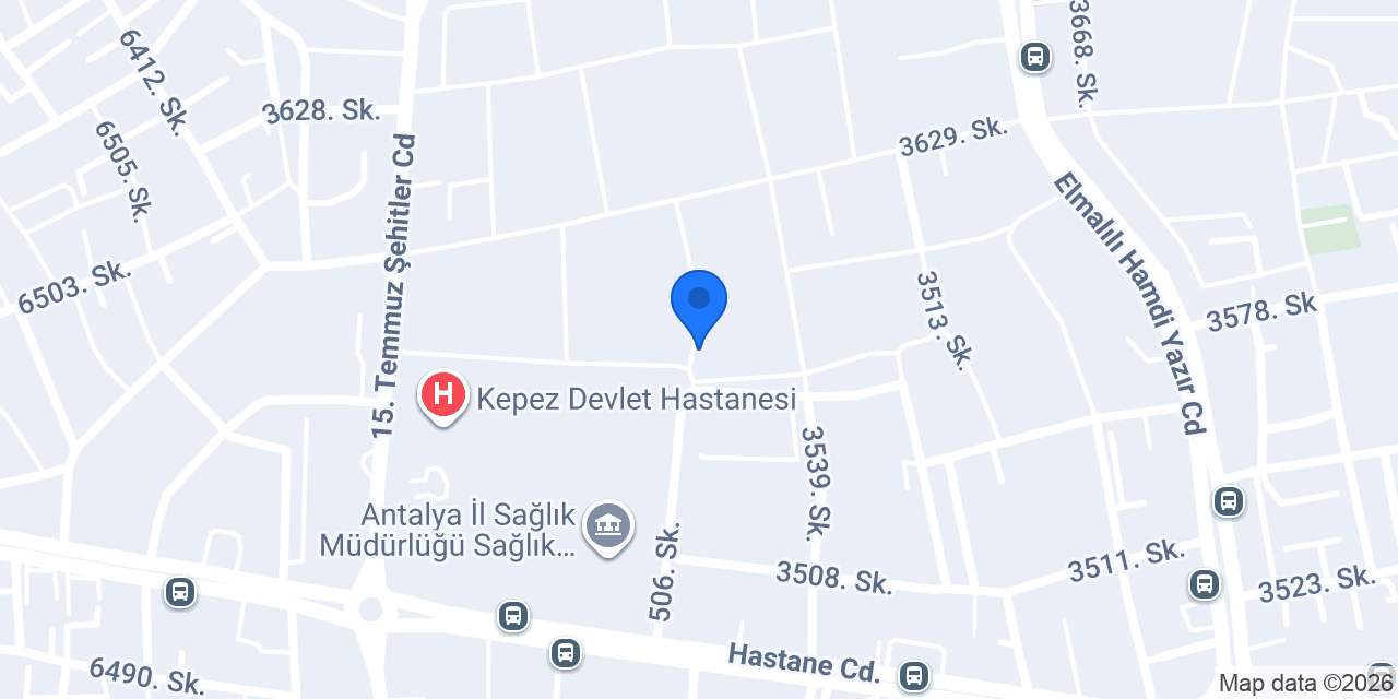 Mediteri Medikal Kepez konumu