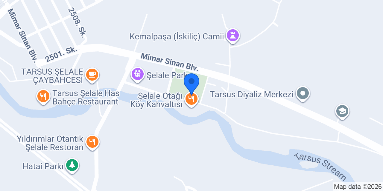 Yeşil Vadi Aile Çay Bahçesi konumu