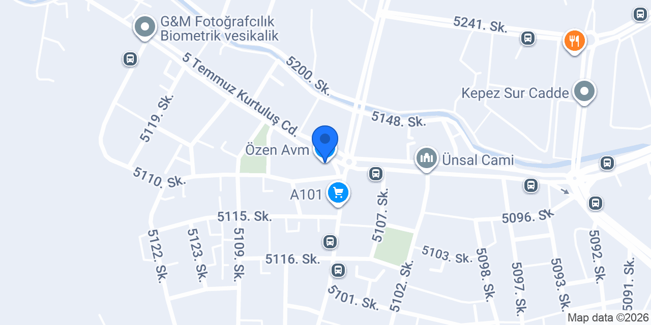 Özen Avm konumu