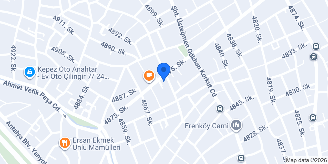 KEPEZ ERENKÖY VETERİNER KLİNİĞİ konumu