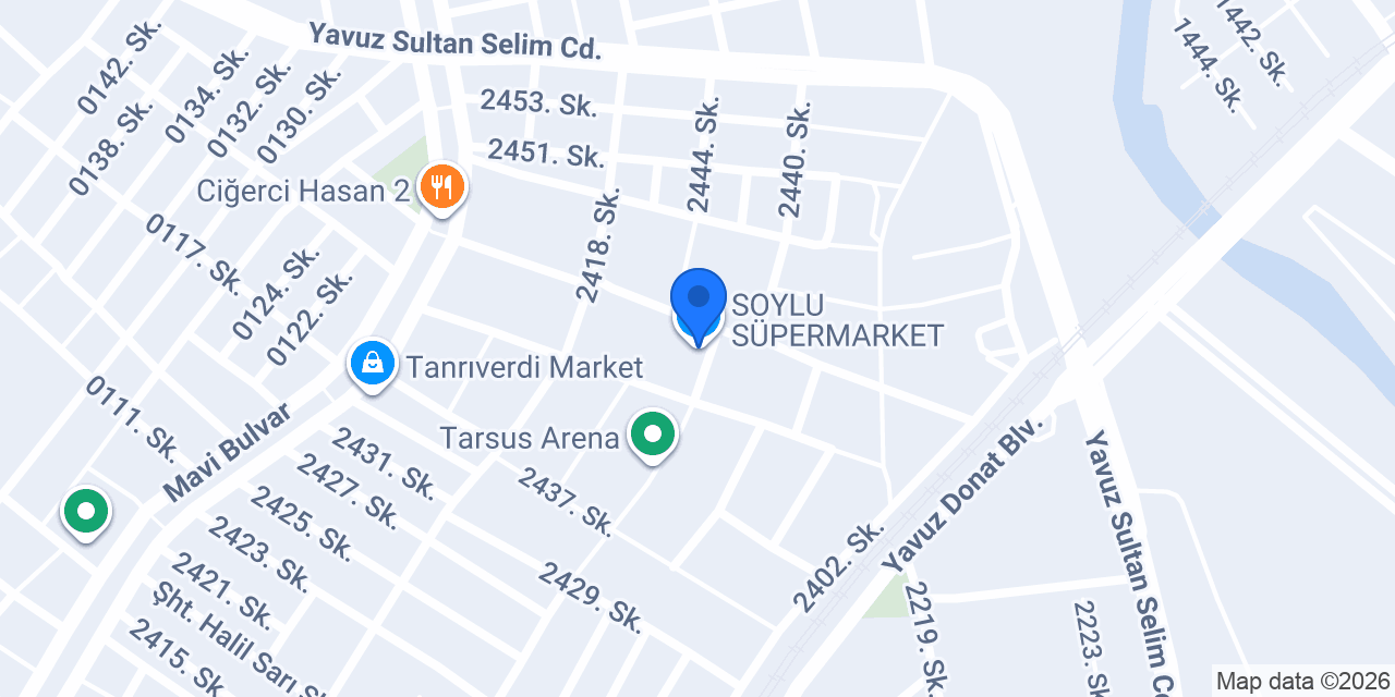 SOYLU SÜPERMARKET konumu