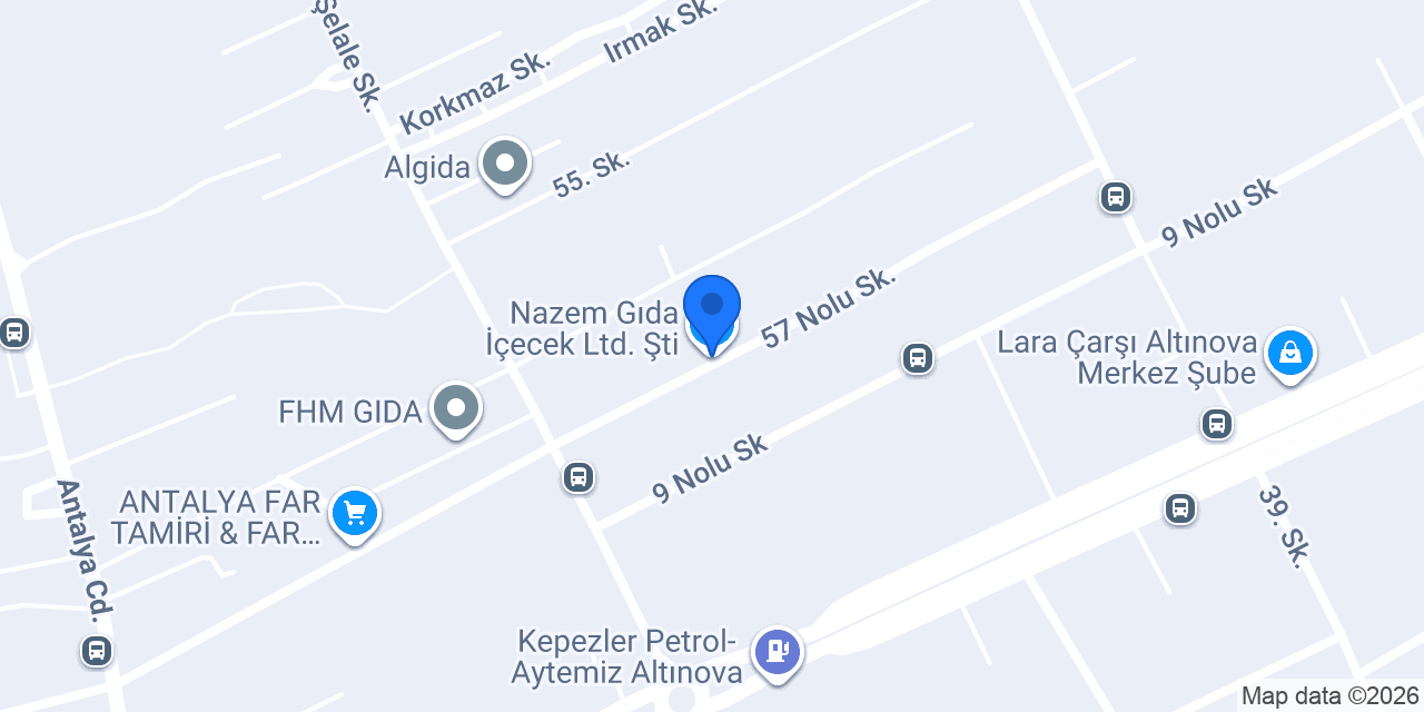 Nazem Gıda İçecek Ltd. Şti. konumu