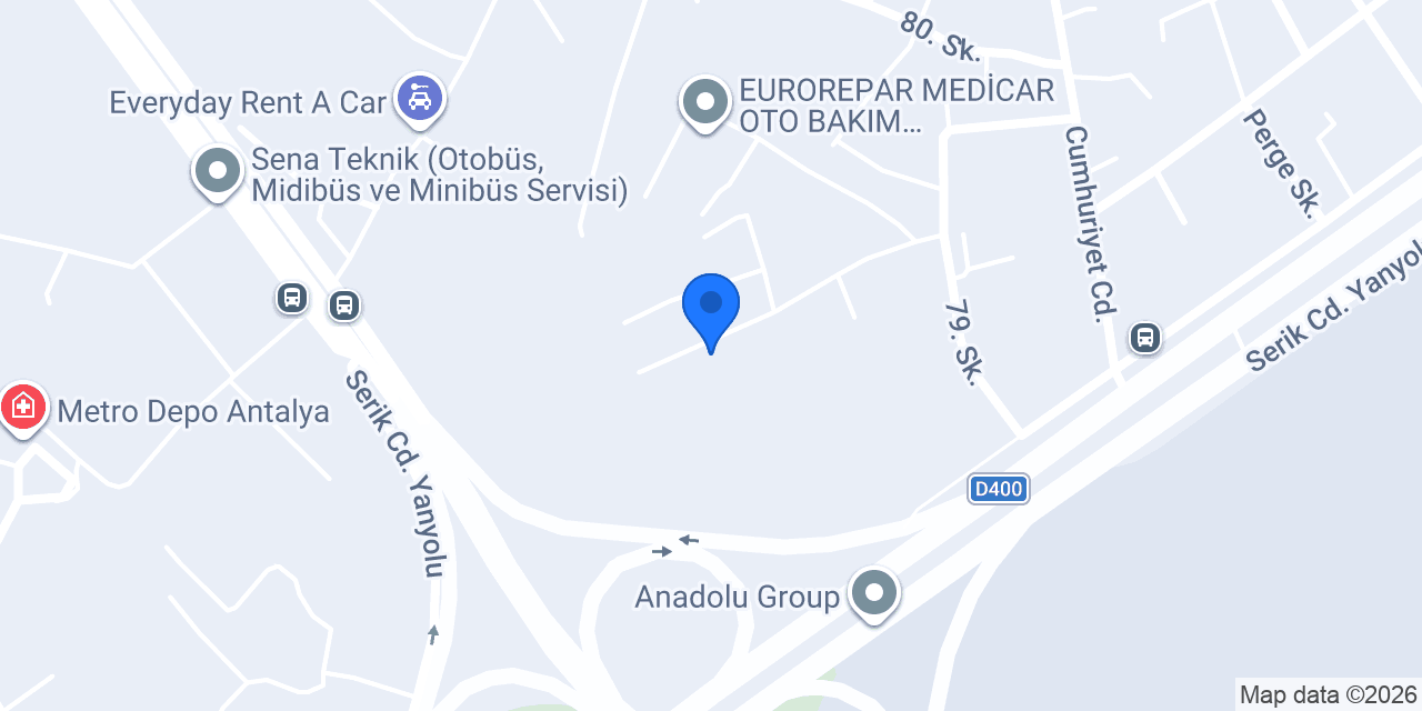 Güner İmalat konumu