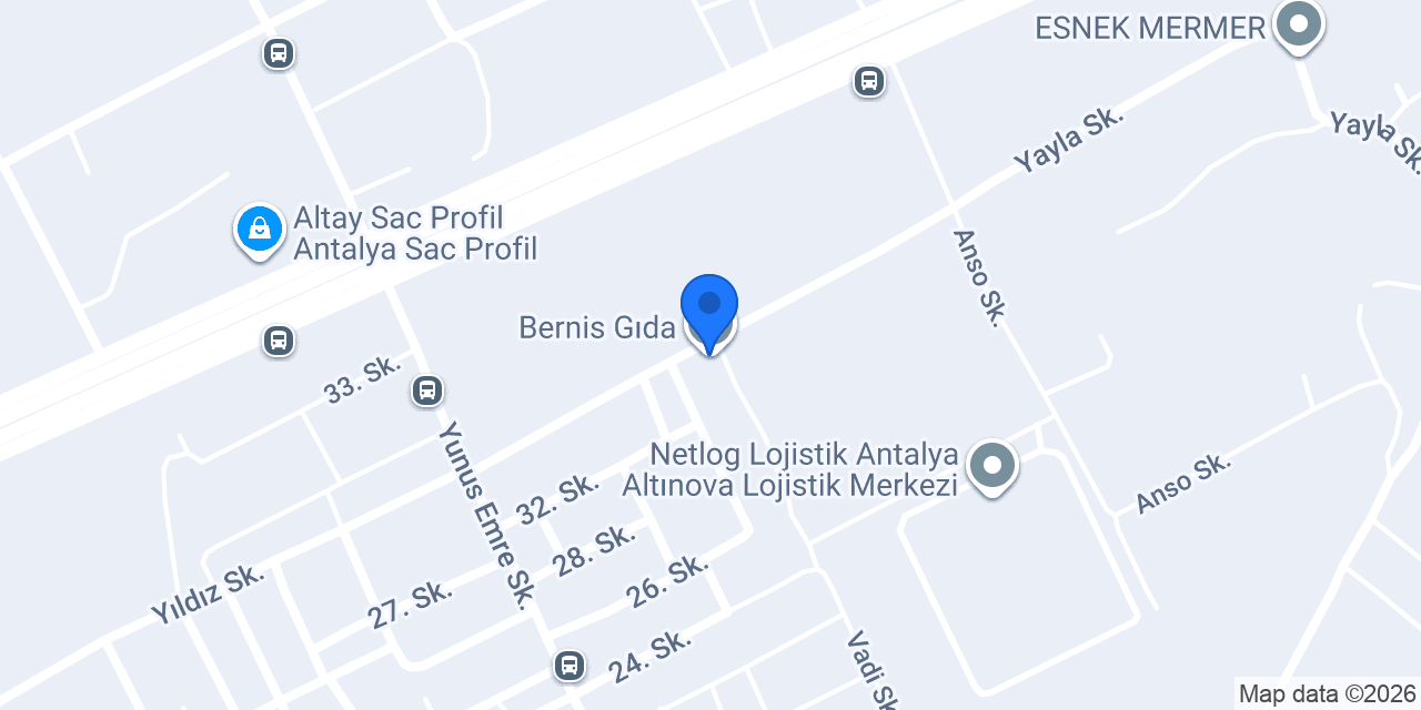 Bernis Gıda konumu