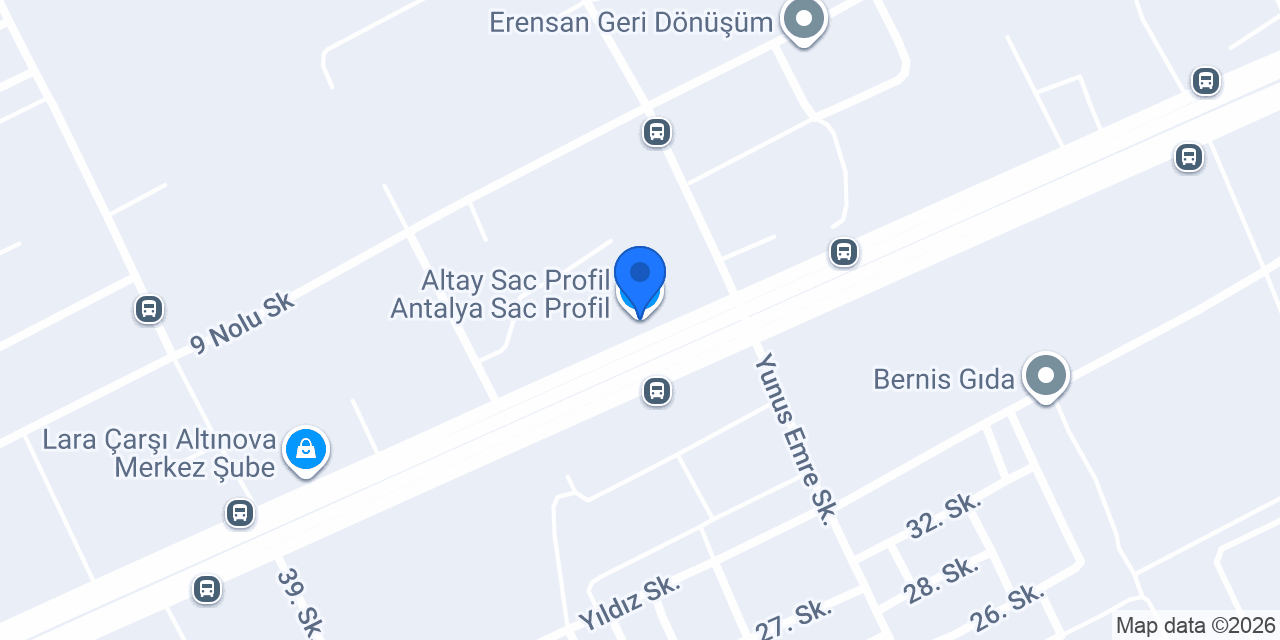 Altay Sac Profil Antalya Sac Profil konumu