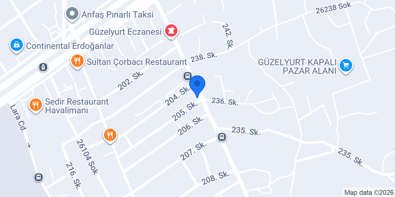 Yılmaz Market konumu