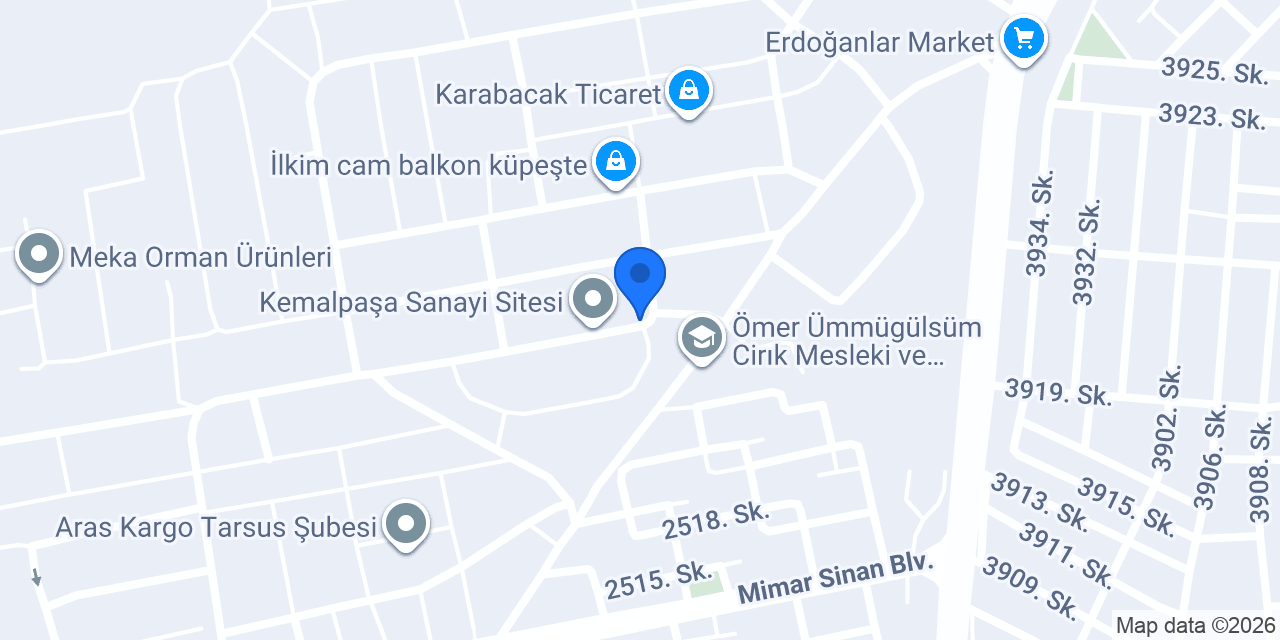 CR Endüstri Tel Sanayi konumu