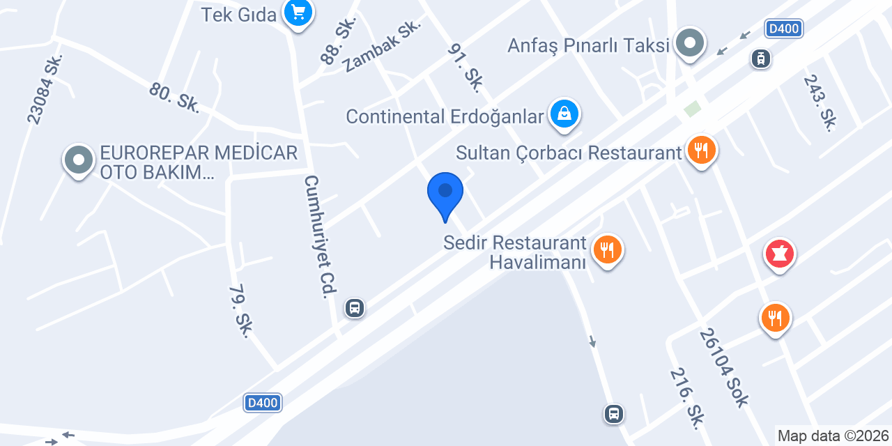 Kiralasür Araç Kiralama konumu