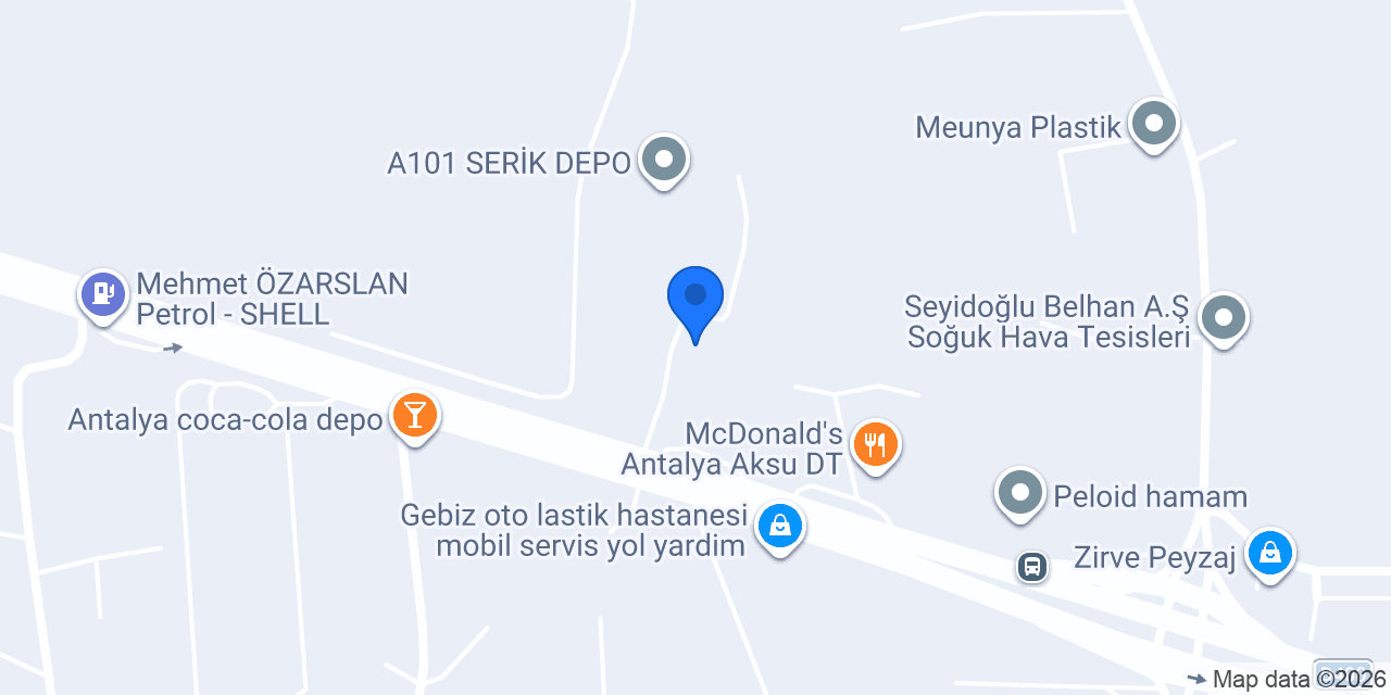 Antuğ Soğuk Hava Deposu konumu