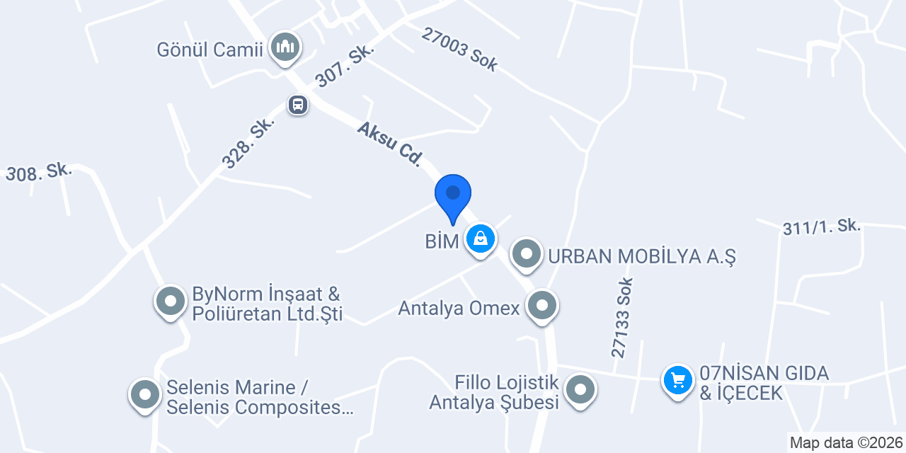 Antalya Kuru Temizleme konumu