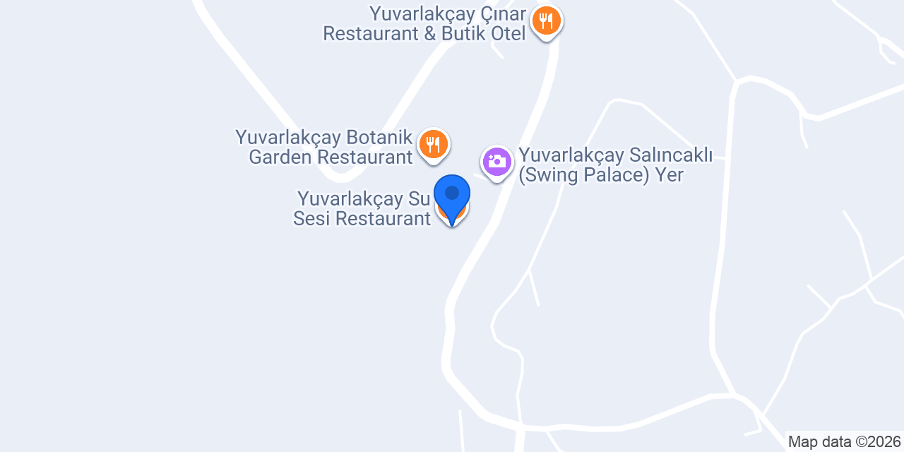 Yuvarlakçay Su Sesi Restaurant konumu