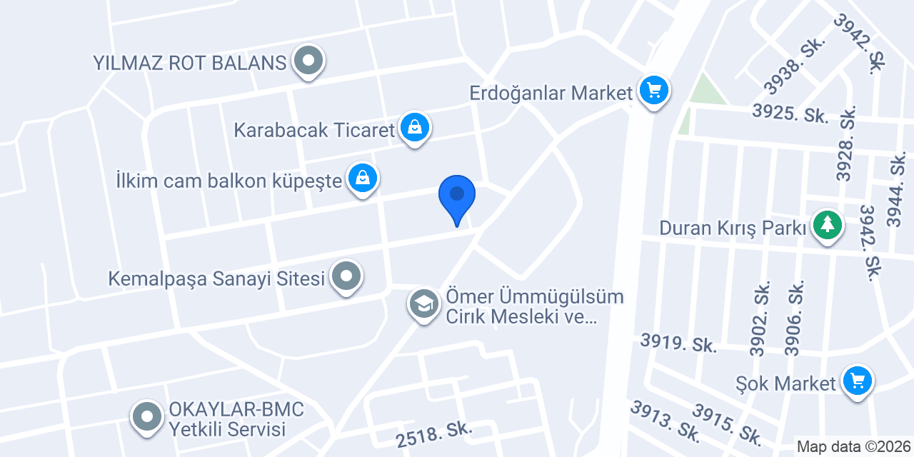 Meka Lazer Kesim konumu