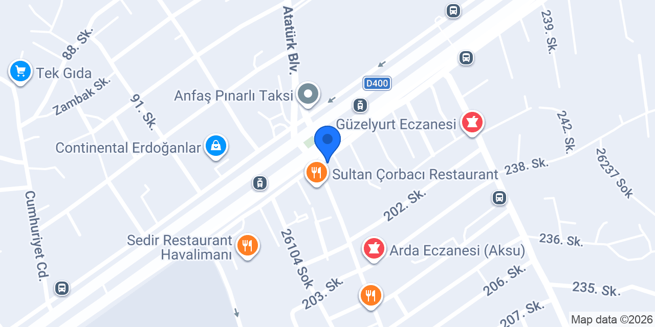 Öztürk Market konumu