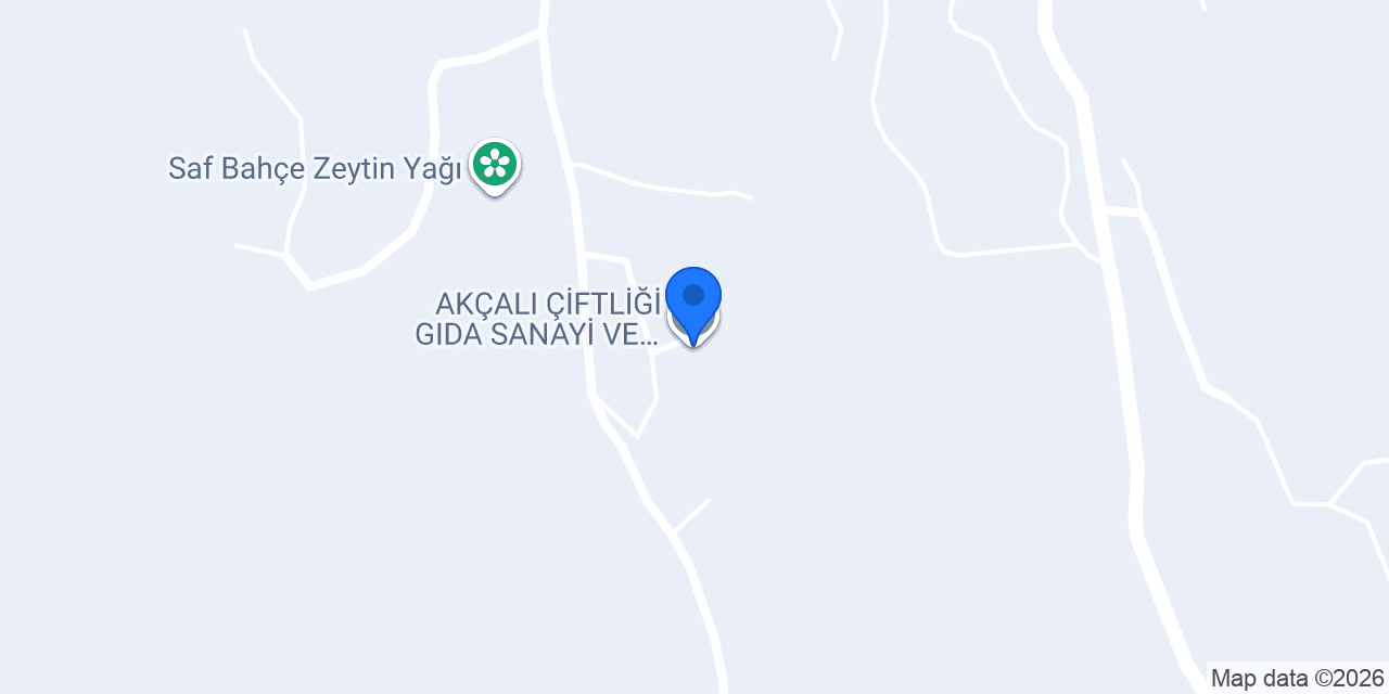 AKÇALI ÇİFTLİĞİ GIDA SANAYİ VE TİCARET A.Ş. konumu