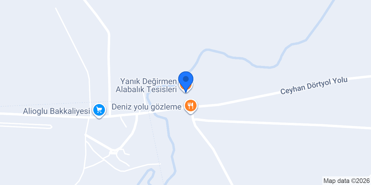 Yanık Değirmen Alabalık Tesisleri konumu
