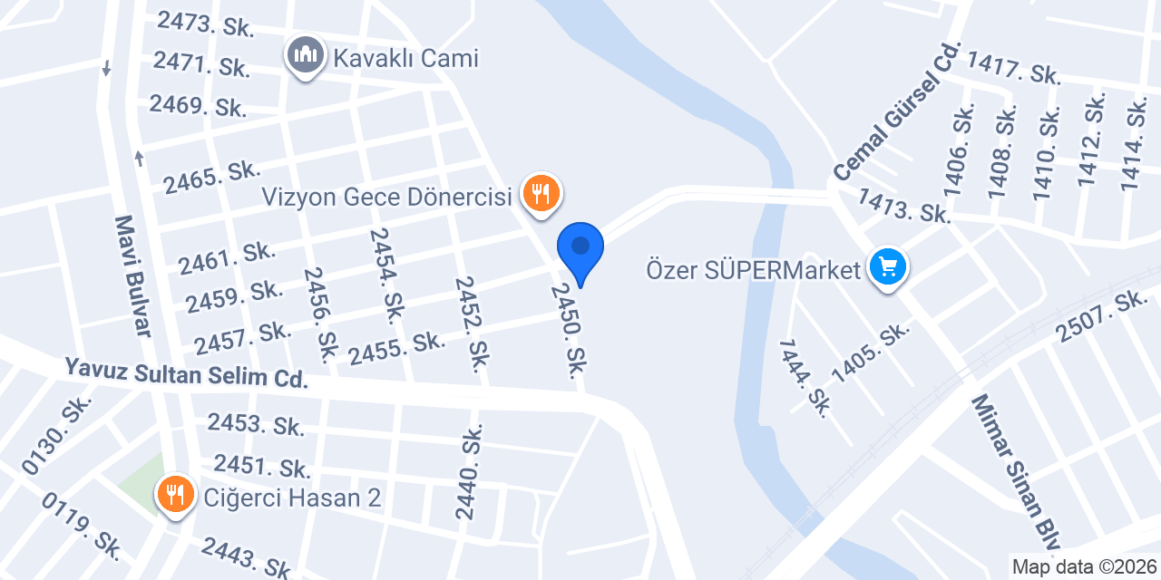 AY Yıldız tekstil tarsus konumu